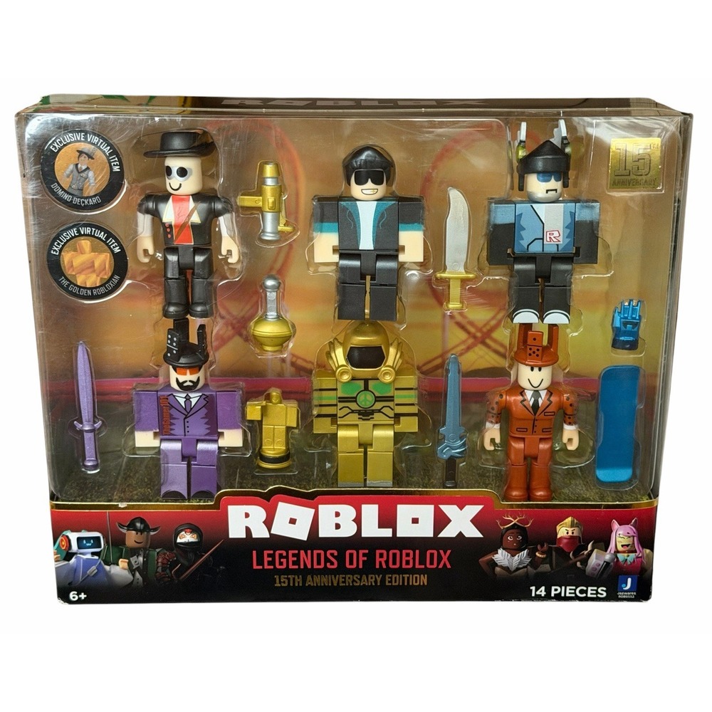 New Roblox: Legends Of Roblox 15th Anniversary Edition 14 Piece With Codes